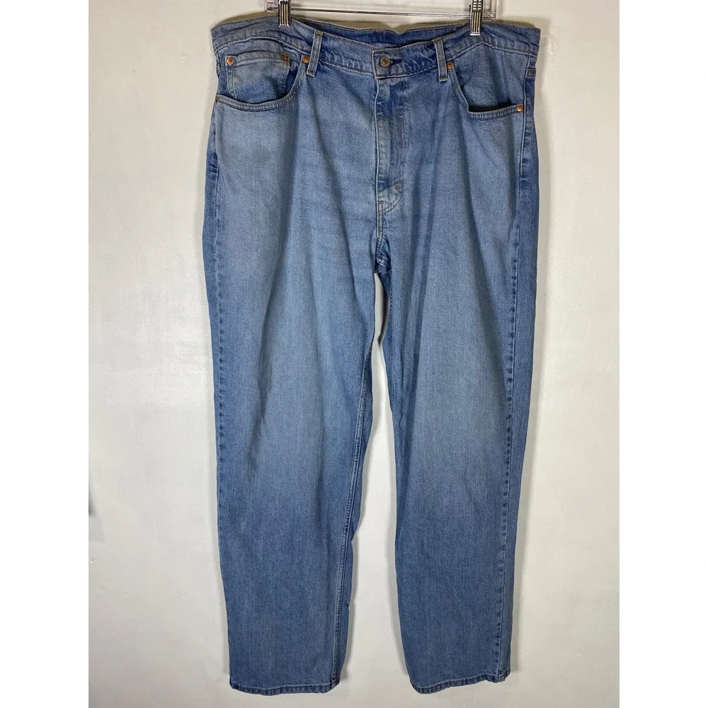 Levi's‎ 550 Relaxed Fit Jeans 38x36 Light Wash Baggy Straight Leg Y2K